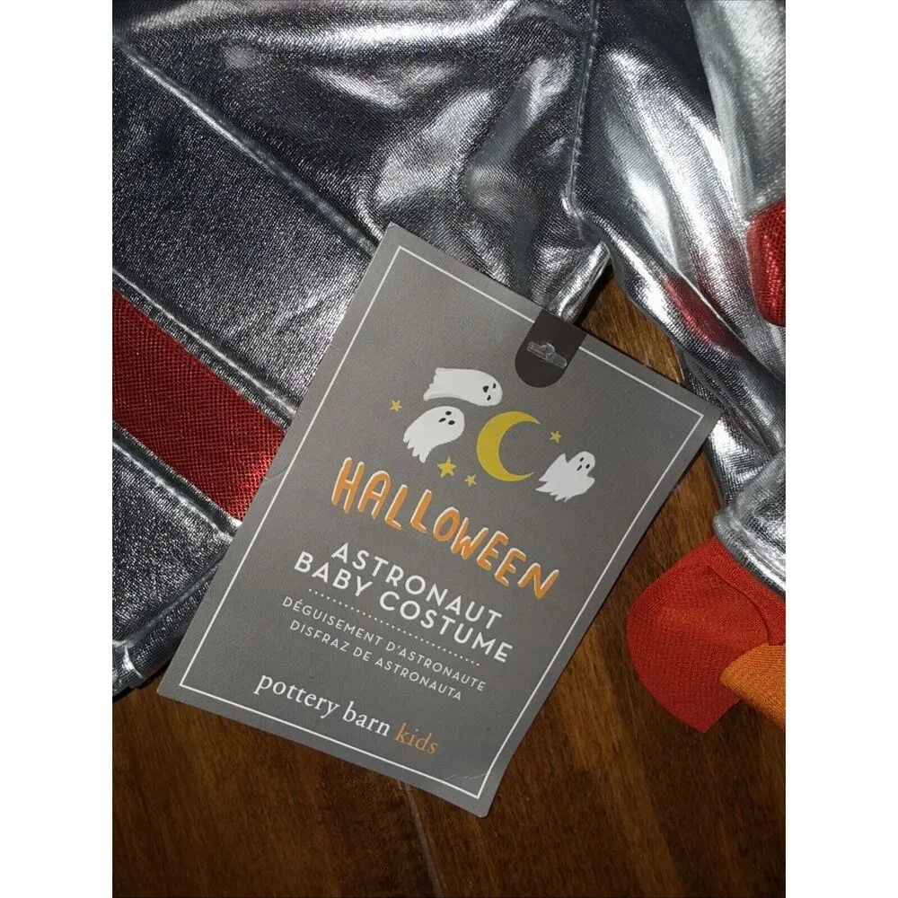 NWT Pottery Barn Kids ASTRONAUT Halloween Costume Space Suit Size 12-24 Months